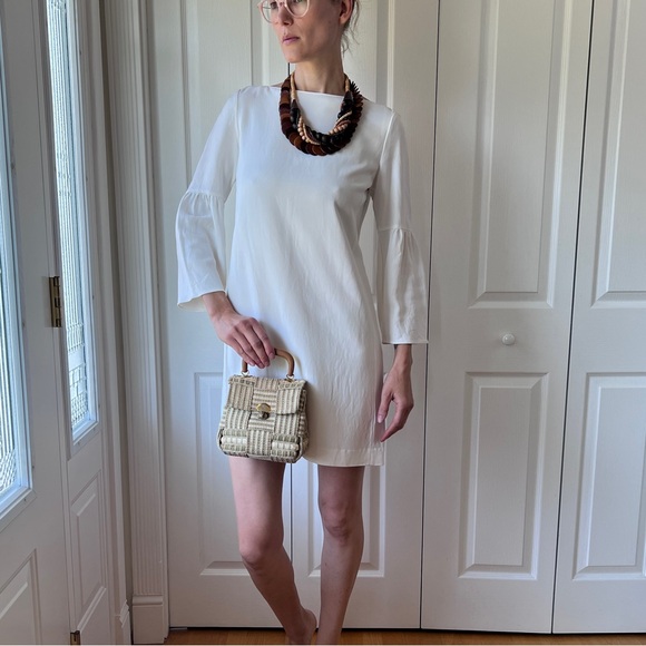 Massimo Dutti White Shift Mini Dress - Picture 4 of 9